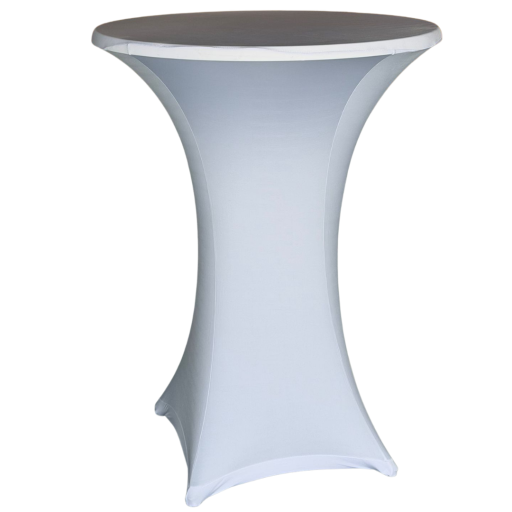 Tube stretch pour table haute | blanc