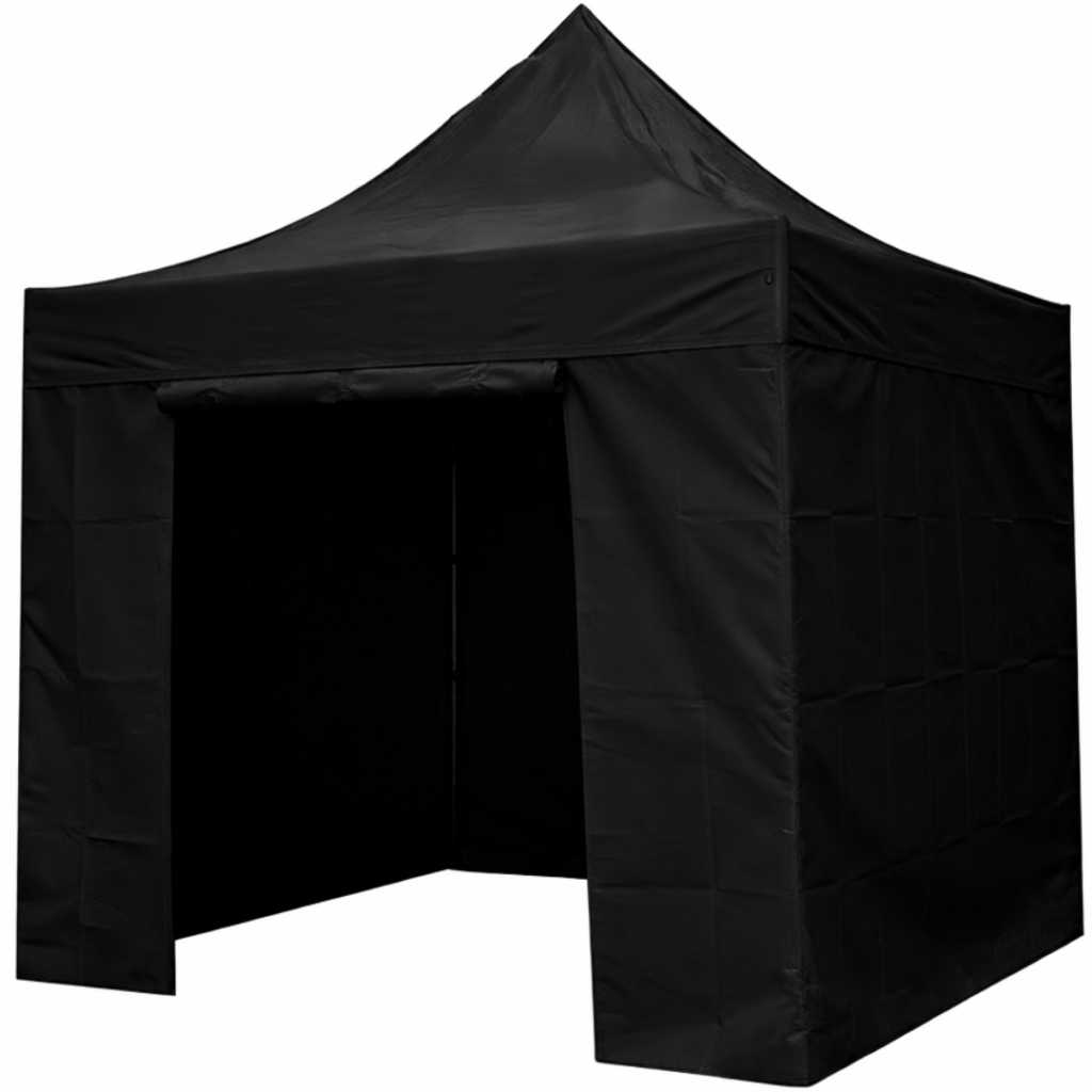Côté de tente | 3 x 3 m | noir