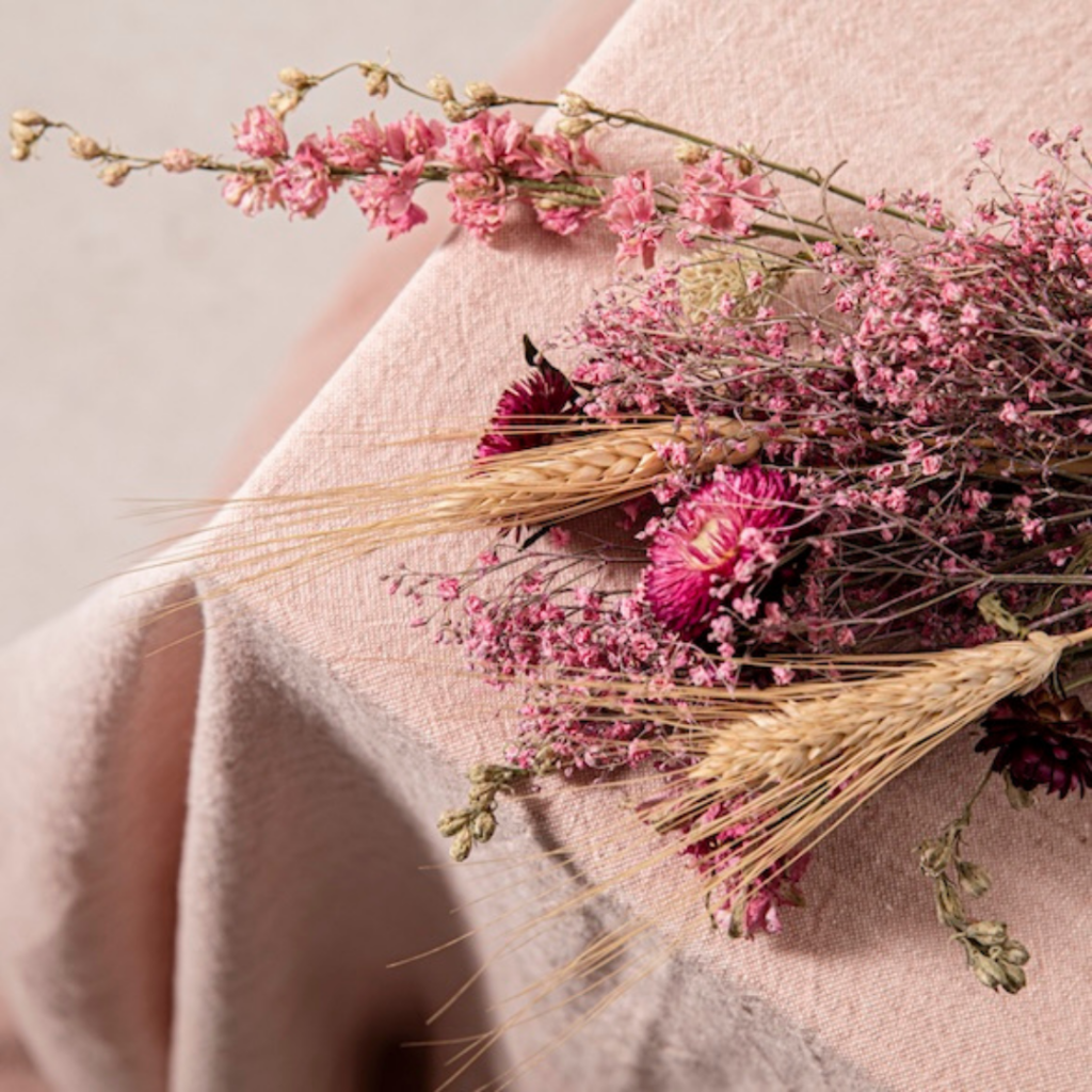 Nappe lin eau de rose | 300 x 300 cm