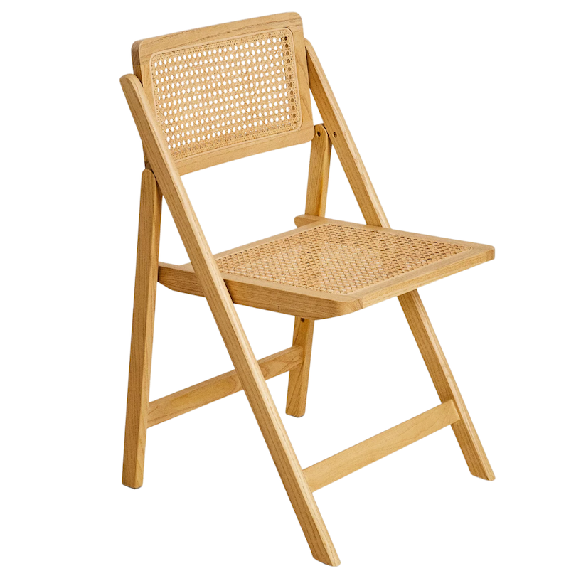 Chaise pliante | en bois & osier