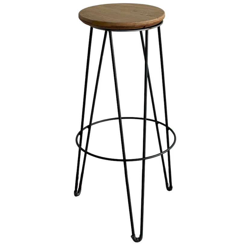 Tabouret à pieds épingles | H 78 cm